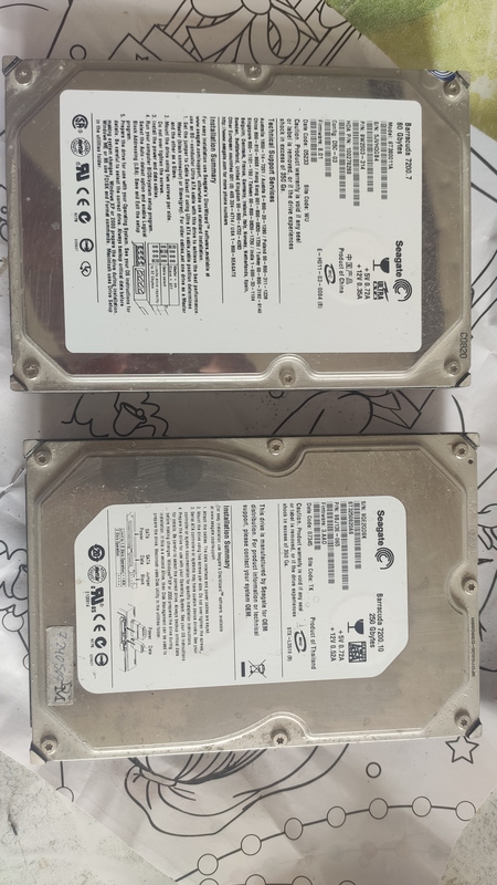 HDD на 10 гигабайт работал, на 250 гигабайт не известно